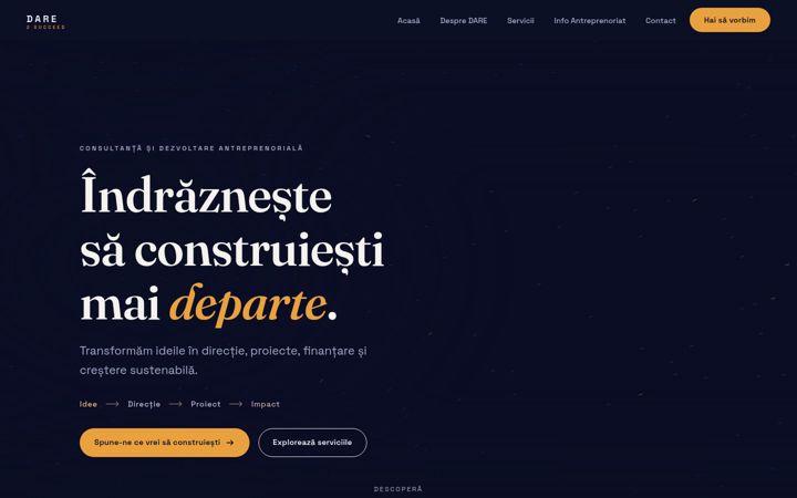 Screenshot of dare2succeed.eu