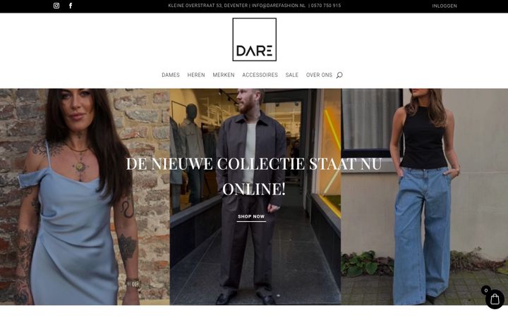Ekrano kopija darefashion.nl