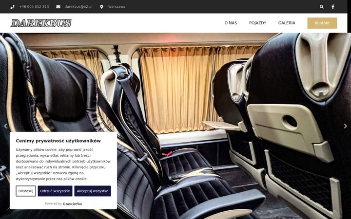 Screenshot of darekbus.pl