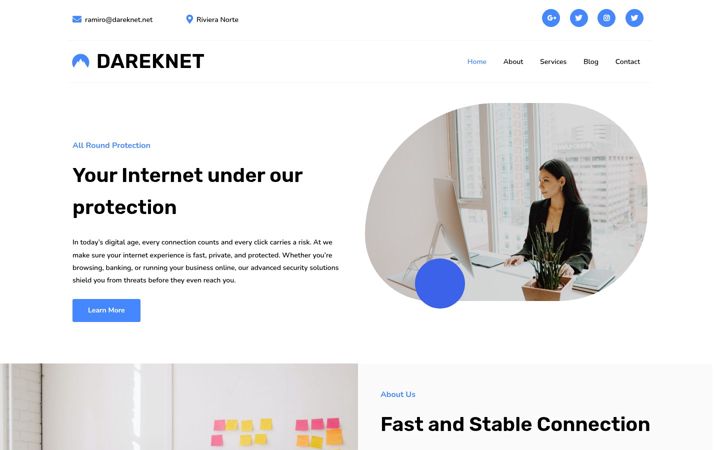 Screenshot of dareknet.net