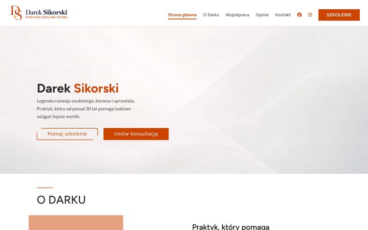 Screenshot of dareksikorski.pl