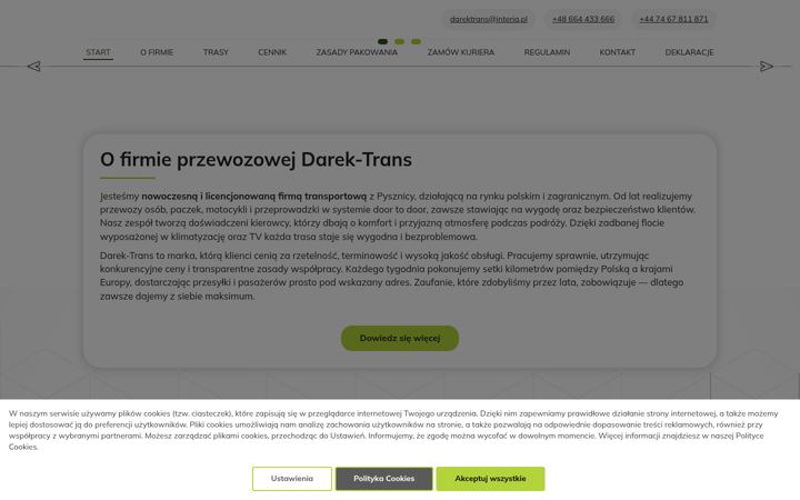 Capture d'écran de darektrans.pl