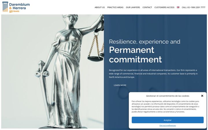 Screenshot of daremblum.com