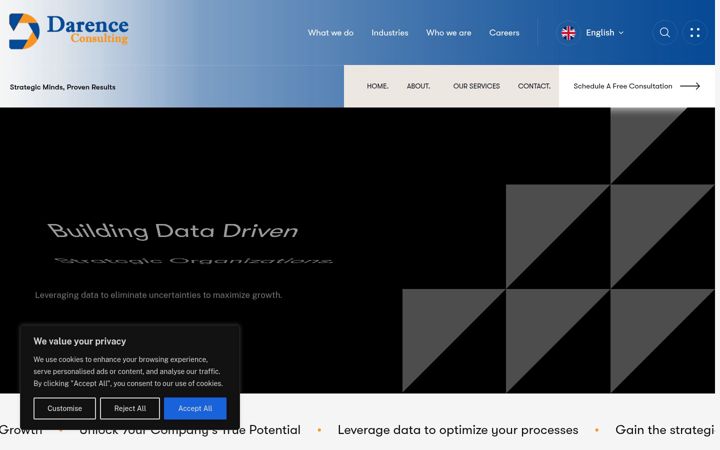 Screenshot of darenceconsulting.com