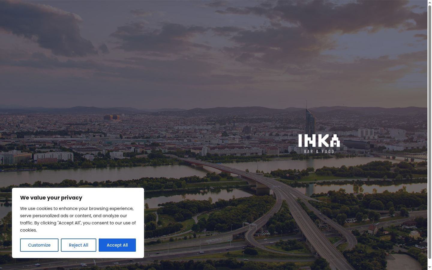 Snímek obrazovky baneru souhlasu zobrazeného před jakoukoli interakcí
