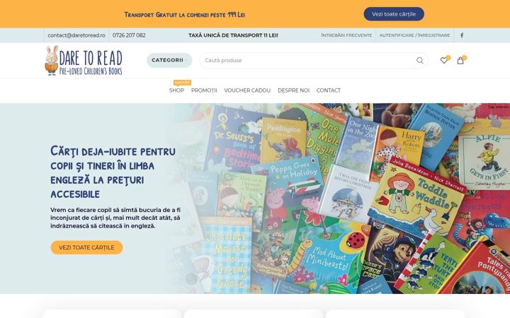 Ekrānuzņēmums no daretoread.ro