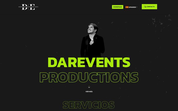Screenshot of dareventsproducciones.com