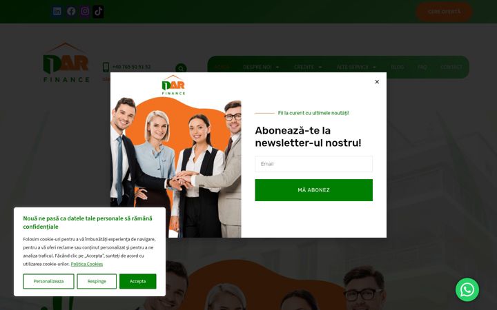 Ekrānuzņēmums no darfinance.ro