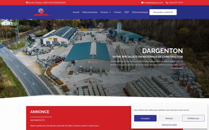 Screenshot of dargenton.com