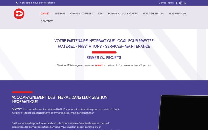 Zrzut ekranu dari-it.fr