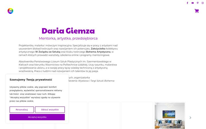 Screenshot του dariagiemza.com.pl
