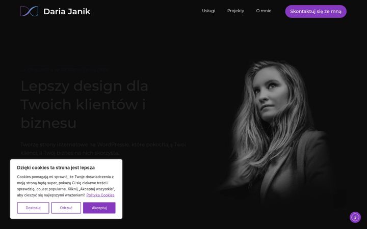 Screenshot of dariajanik.com