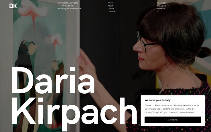 Screenshot of dariakirpach.com