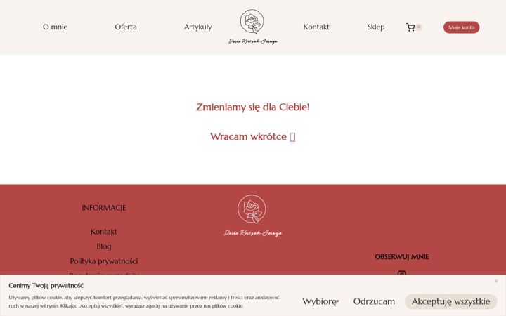 Screenshot του dariakorczakjaruga.pl