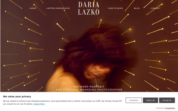 Screenshot of darialazko.com