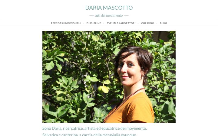 Captura de ecrã de dariamascotto.it