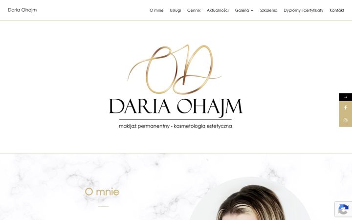 Screenshot του dariaohajm.pl