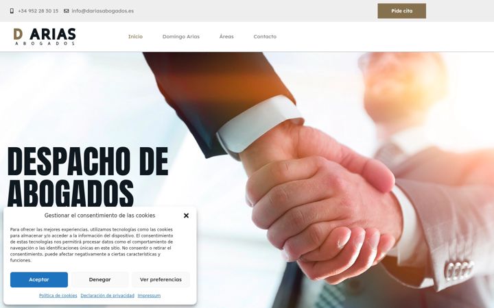 Screenshot di dariasabogados.es
