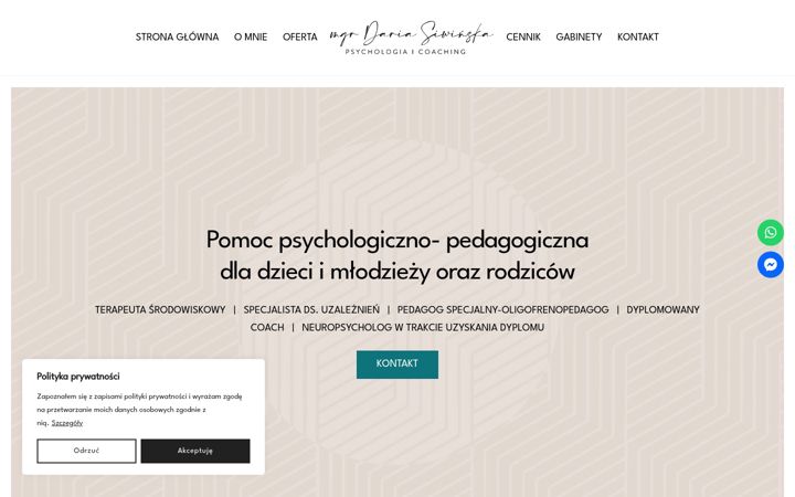 Screenshot of dariasiwinska.pl