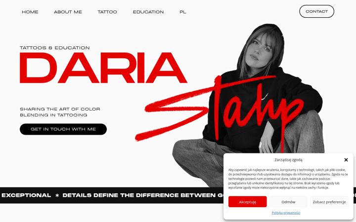 Screenshot of dariastahp.com