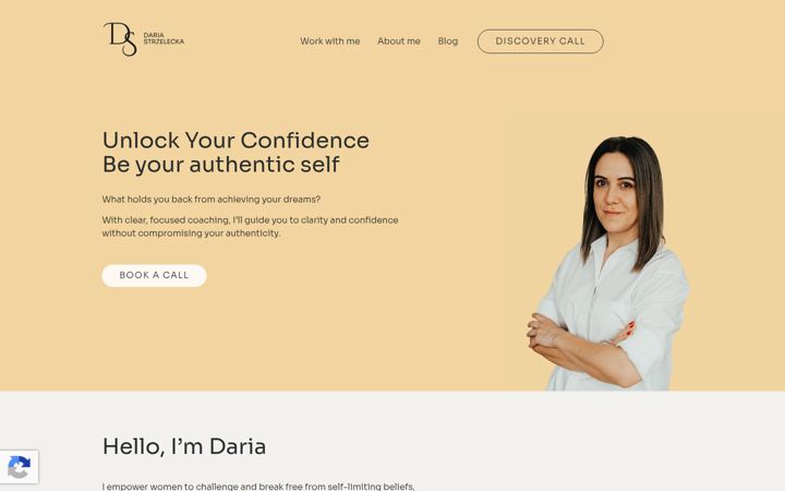 Screenshot of dariastrzelecka.com