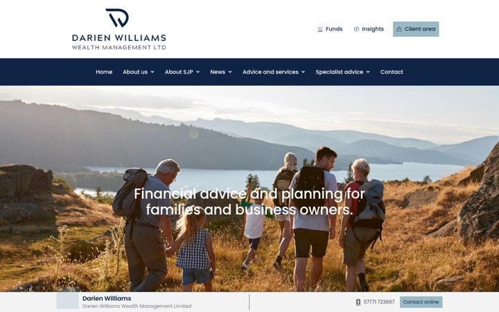 Screenshot of darienwilliams.co.uk