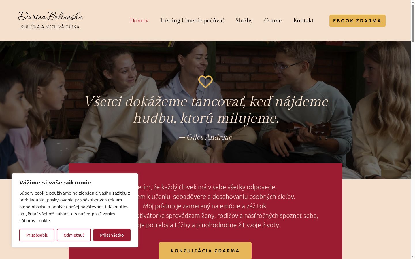 Screenshot tal-banner tal-kunsens muri qabel kwalunkwe interazzjoni