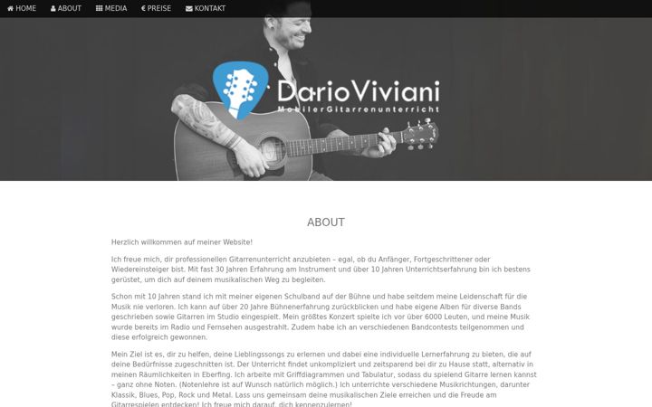 Screenshot of dario-viviani.de