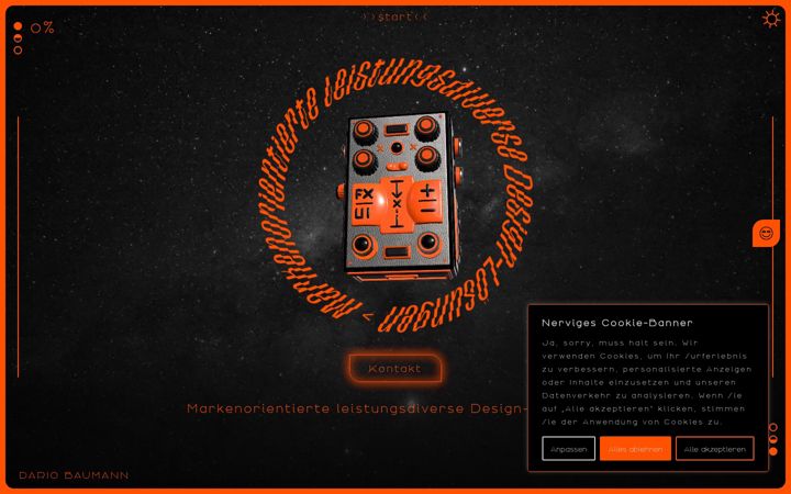 Screenshot of dariobaumann.de