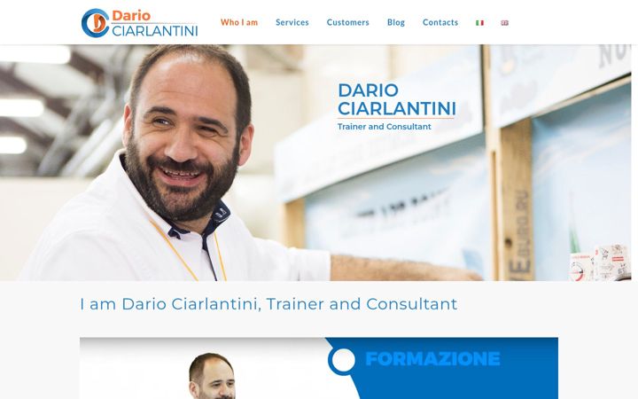 Screenshot von dariociarlantini.it