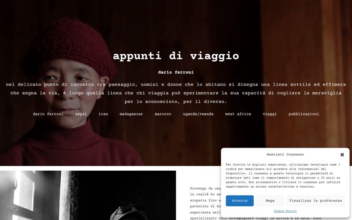 Screenshot von darioferroni.it