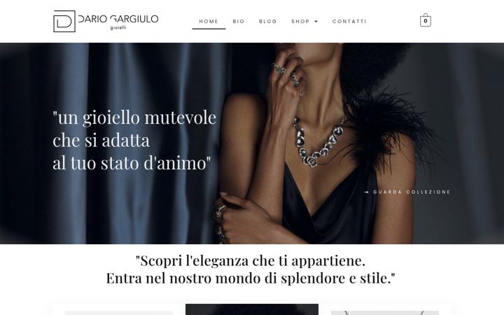 Screenshot von dariogargiulo.it