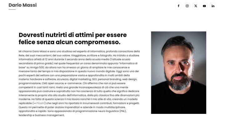 Screenshot von dariomassi.it