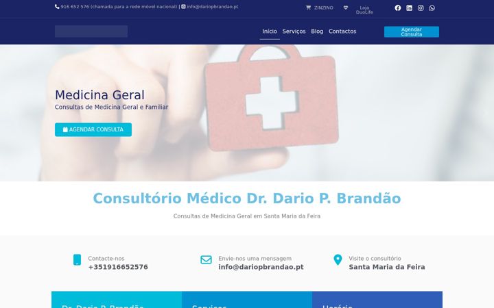 Screenshot of dariopbrandao.pt