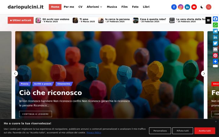Screenshot of dariopulcini.it