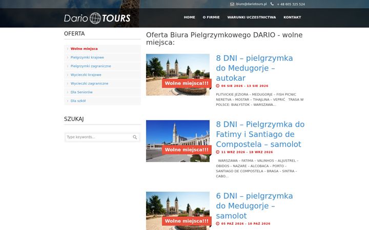 Screenshot του dariotours.pl