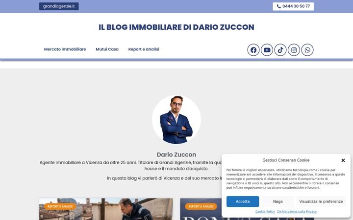 Screenshot of dariozuccon.it
