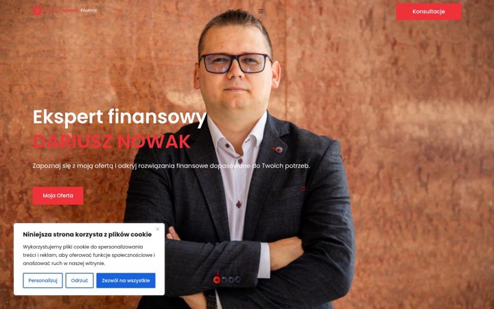 Screenshot του dariusz-nowak.pl