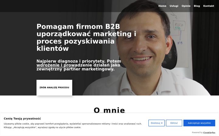 Screenshot of dariuszdubik.pl