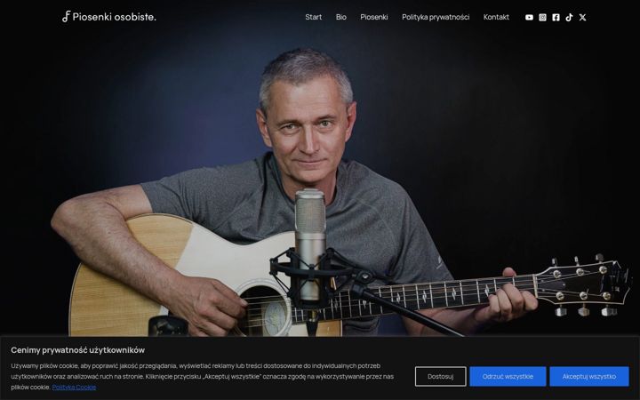 Screenshot of dariuszfranckiewicz.pl