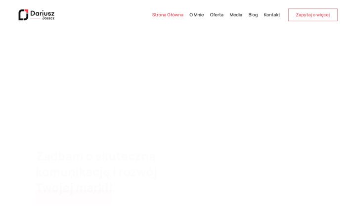 Screenshot van dariuszjaszcz.pl