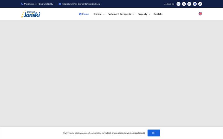 Kuvakaappaus sivustosta dariuszjonski.eu