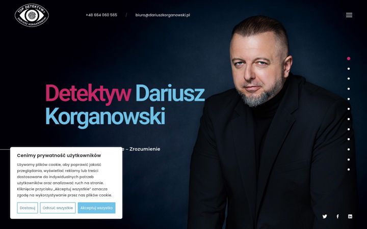 Screenshot van dariuszkorganowski.pl