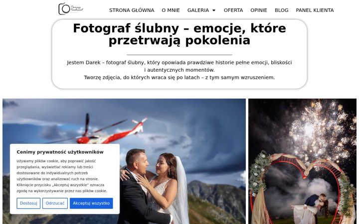 Screenshot van dariuszkrakowiak.pl