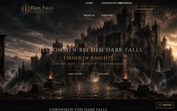 Screenshot of dark-falls.de