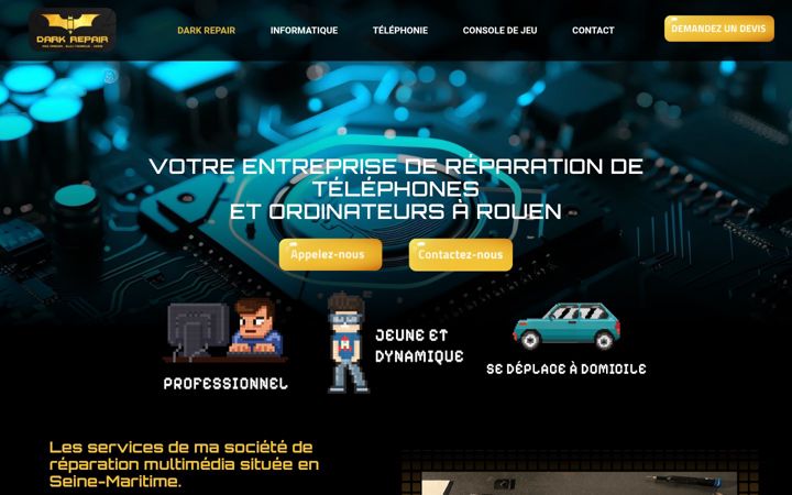 Zrzut ekranu dark-repair.fr