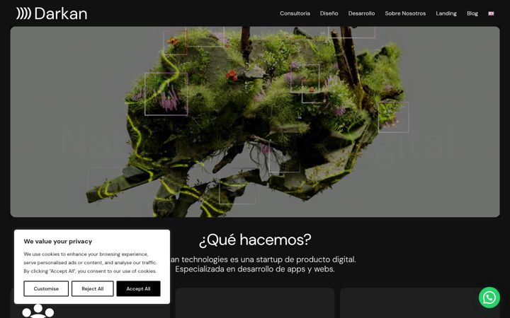 Screenshot of darkantechnologies.com