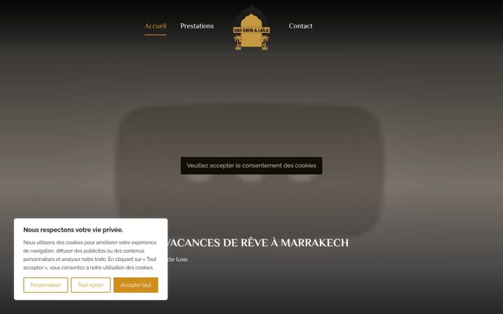 Screenshot of darkayislaila.com