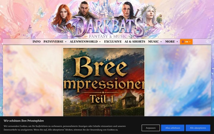 Screenshot of darkbats.de