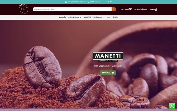 Snímek obrazovky darkbeans.com.tr